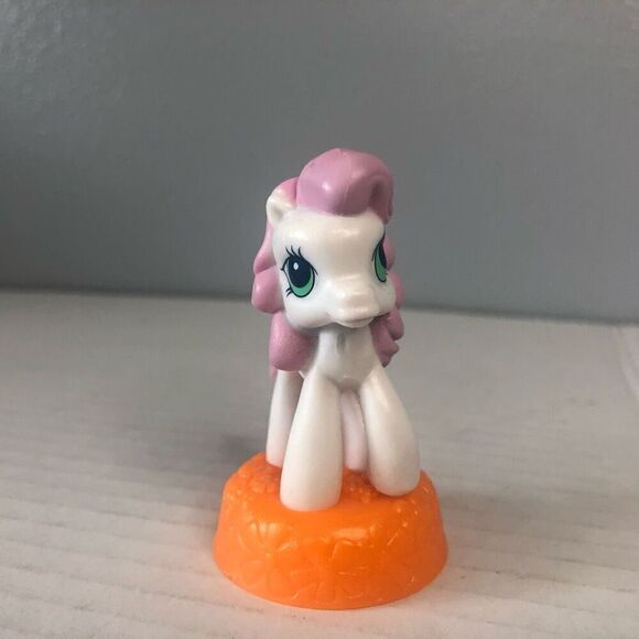my little pony rose 2007 mcdonalds happy meal hasbro orange pink white mlp - Picture 6 of 7